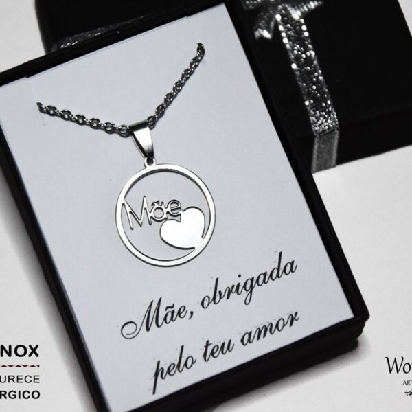 Colar em aço Mãe 2