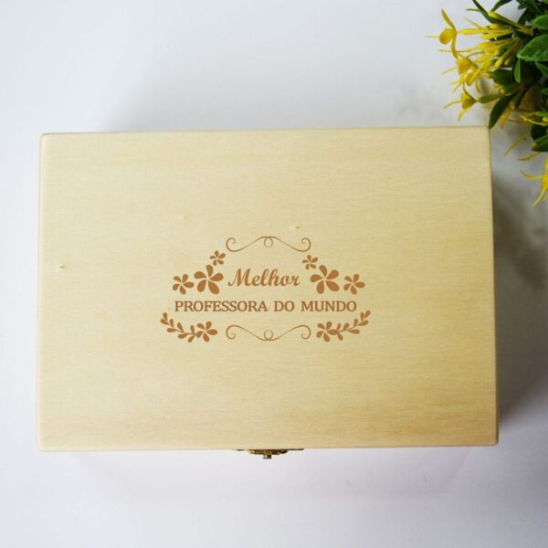 Caixa em Madeira Professora