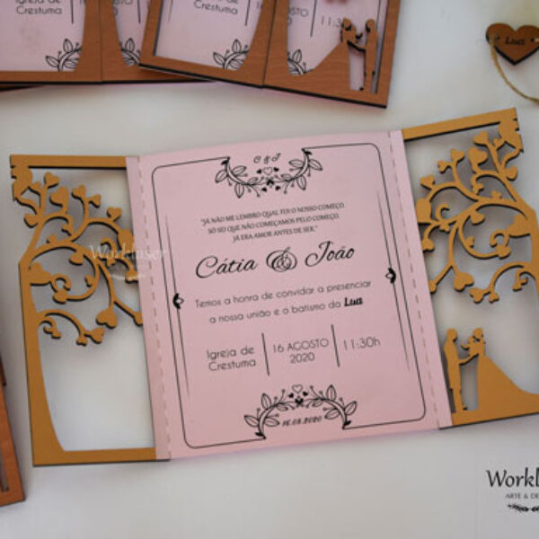 Convite Árvore Casamento e Batizado