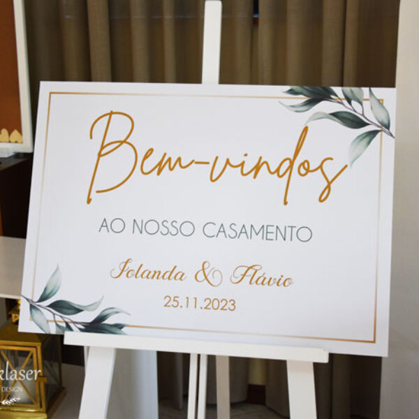 Placa Bem-vindos ref.4