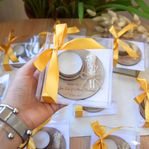 Porta Velas Circulo Bodas