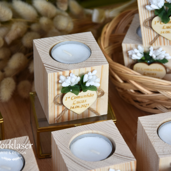 Porta Velas Cubo Comunhão